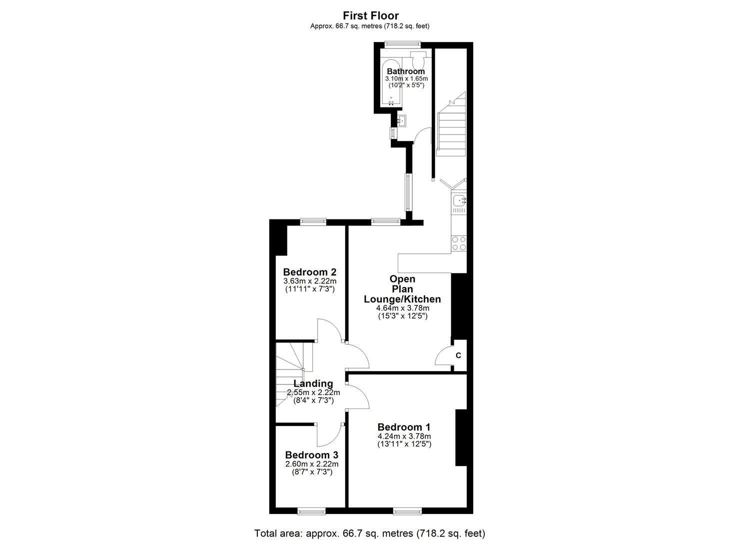 Floorplan.North King Street, North Shields
